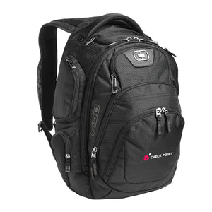 411067 Ogio Stratagem Backpack with Check Point embroidery