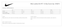 Load image into Gallery viewer, 578674 LADIES Nike Dri-FIT 1/2-Zip Cover-Up w/Check Point emb left chest
