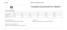 Load image into Gallery viewer, TM1MU411 - TravisMathew Oceanside Solid Polo w/Check Point emb left chest
