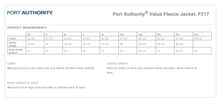 Load image into Gallery viewer, F217 Port Authority Fleece Jacket w/Check Point emb left chest