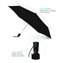 Load image into Gallery viewer, 8850-01 - Black 42" totes 3-Section Auto Open Umbrella