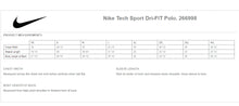 Load image into Gallery viewer, 266998 - Nike Tech Sport Dri-FIT Polo w/Check Point emb left chest