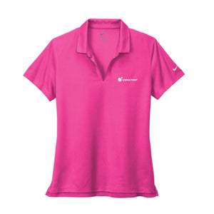 NKDC1991 Vivid Pink Nike Ladies Dri-FIT Micro Pique 2.0 Polo w/Check Point emb left chest
