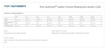 Load image into Gallery viewer, L333 LADIES Port Authority Torrent Waterproof Jacket w/Check Point emb left chest